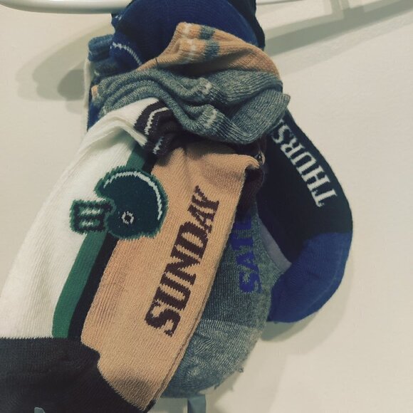 Falls Creek Socks, 7 Days of the Week featuring different sport genres each.Kids - Picture 2 of 4